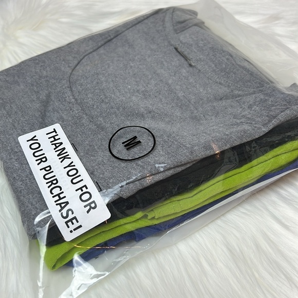 (4) Men’s Cotton Tank Tops Gray, Black, Royal Blue, Lime Green Size M - Picture 15 of 15